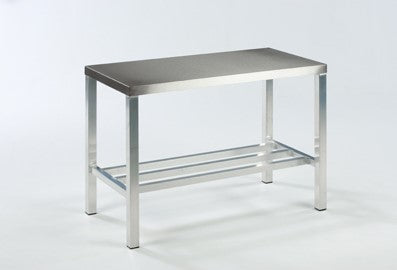A5 Aluminium Table with Stainless Steel Top - 34"/865mm overall working height