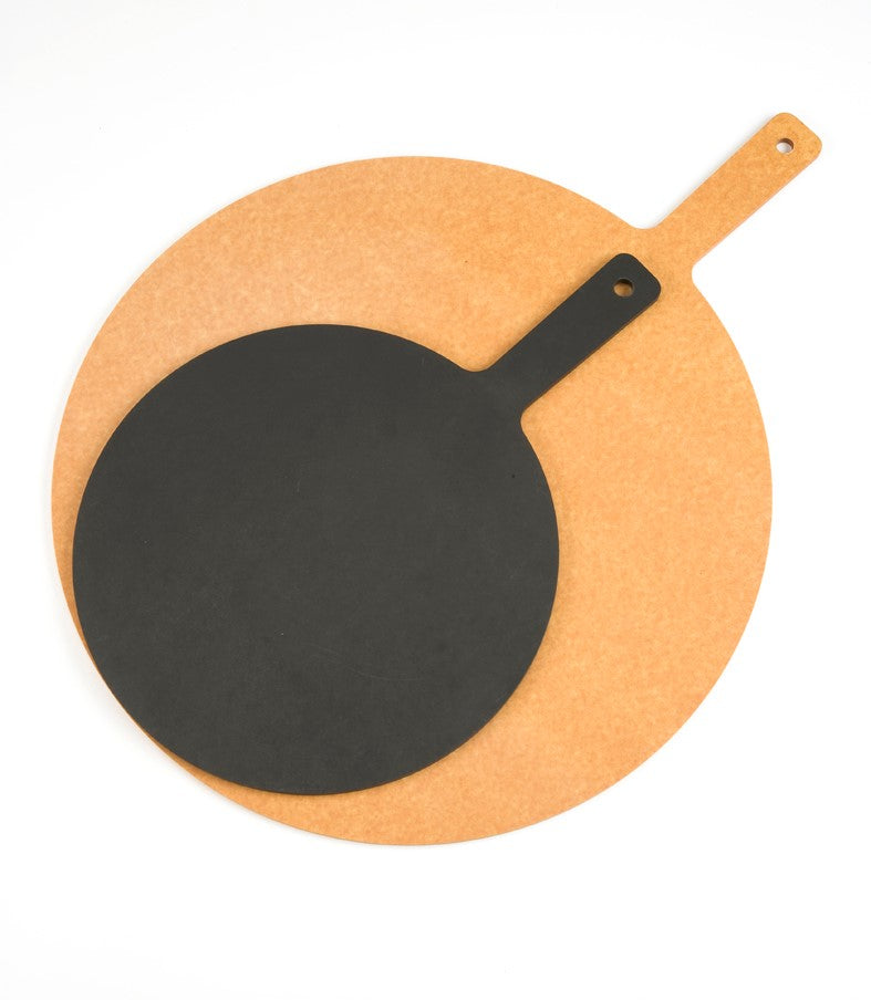 Set of 6 Roweca Pizza Board, Paddle Style with Soft edges and 130mm Long Handle with hanging hole